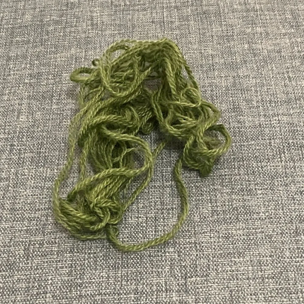 Green Needlepoint Thread Yarn